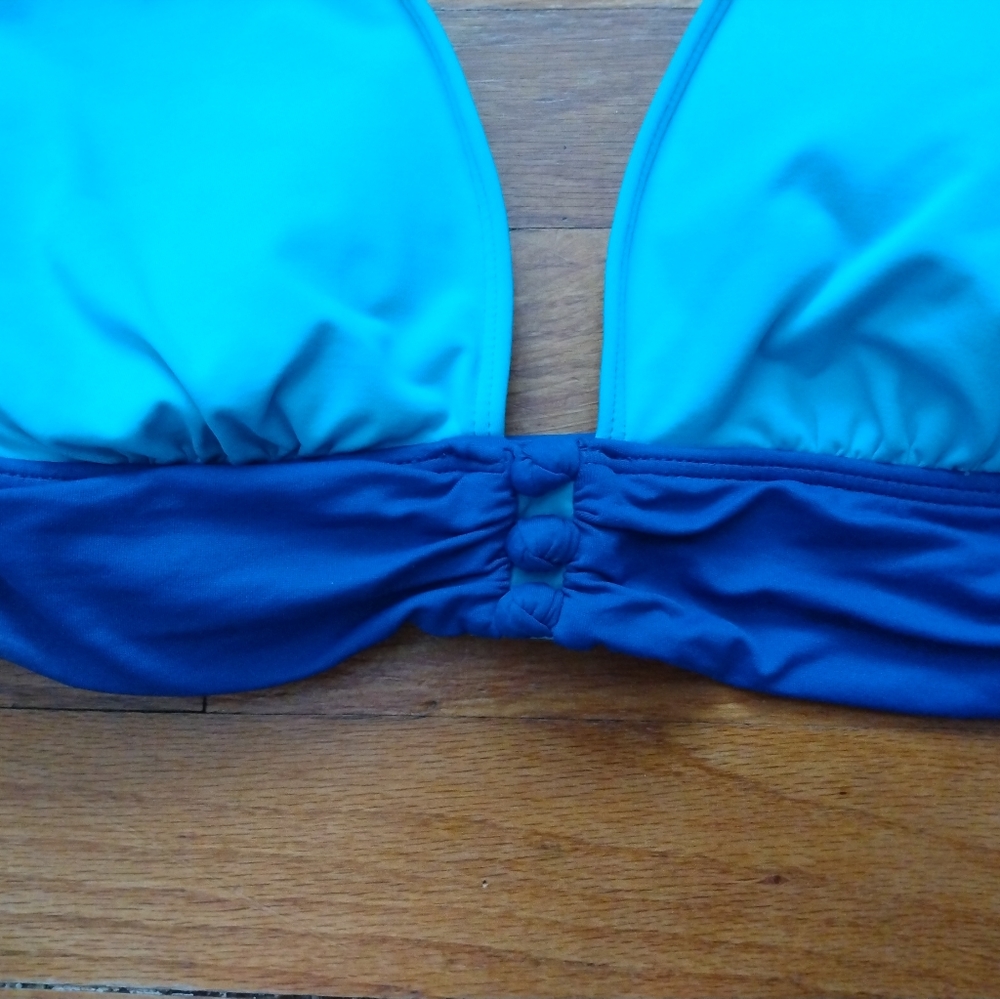 EUC Ladies Blue Two-Piece Ralph Lauren Bikini Swimsuit 12 - Picture 3 of 13
